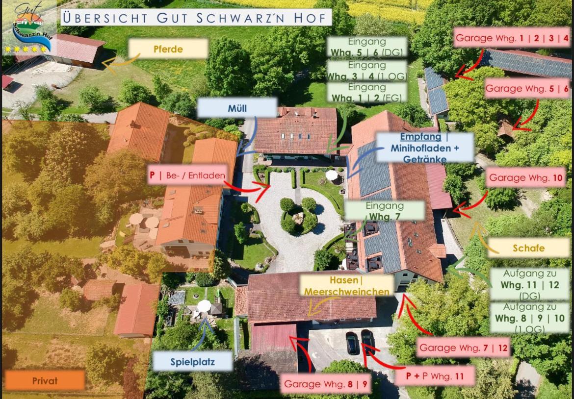 Gut Schwarz-N Hof Ferienwohnungen Bad Griesbach  Exteriör bild